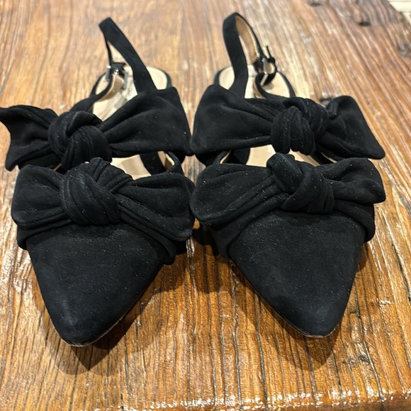 ANTONIO MELANI Black Suede Flats. Size is US 7. - Picture 4 of 5